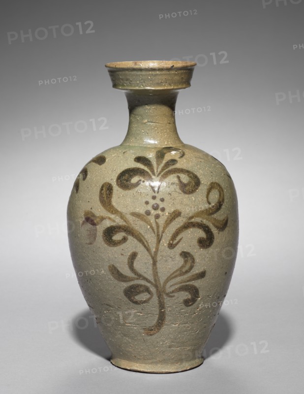 Vase with Floral Design, 1100s. Creator: Unknown.