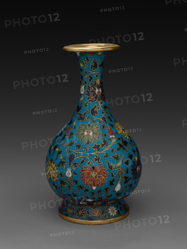Vase with Floral Scrolls, 1600s. Creator: Unknown.