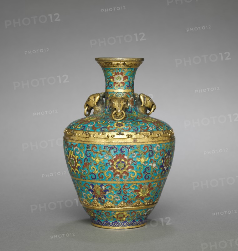 Vase with Three Rams Heads, 1736-1795. Creator: Unknown.