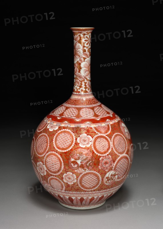Vase: Kutani Ware, 19th century. Creator: Unknown.