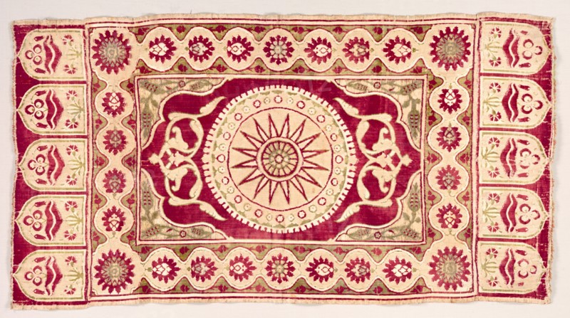 Velvet Divan Cushion, 17th century. Creator: Unknown.