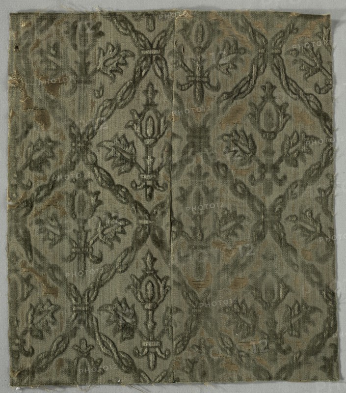 Velvet Fragment, 1650-1699. Creator: Unknown.