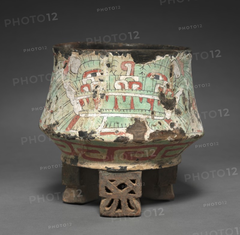 Vessel with Butterfly Headdress, 1-550. Creator: Unknown.