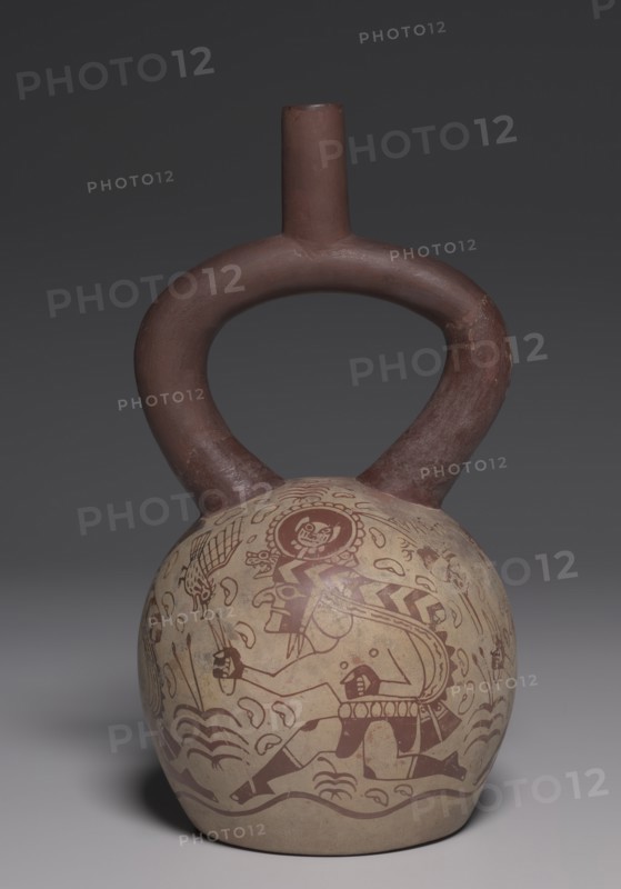 Vessel with Running Figures, 450-550. Creator: Unknown.