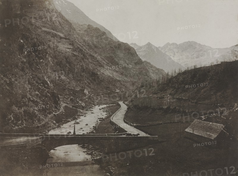 View Along the Route to Luz, Portugal, 1852-1853. Creator: John Stewart (British, 1800-1887); Blanquart-Évrard.