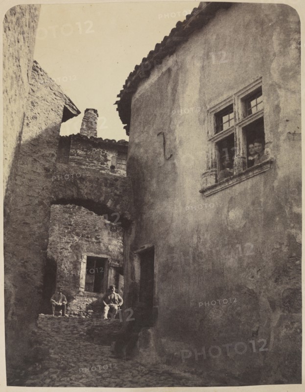 View of a Village, late 1850s. Creator: Domini (French, 1829-1895).