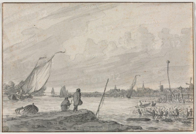 View of Alkmaar with Boats, 1600s. Creator: Unknown.