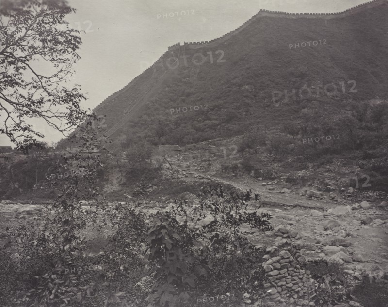 View of the Great Wall, China, c. 1871. Creator: John Thomson (Scottish, 1837-1921).