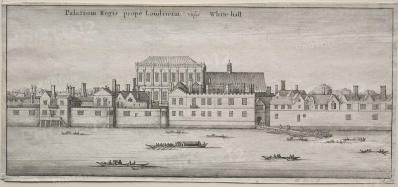 Views of London: Whitehall from the River. Creator: Wenceslaus Hollar (Bohemian, 1607-1677).