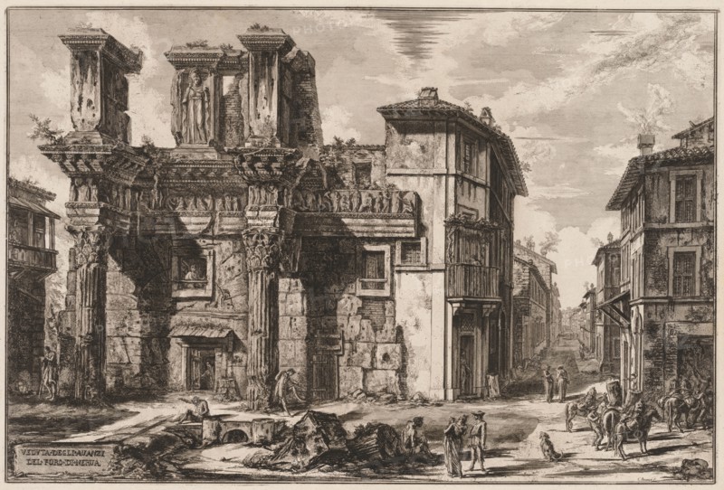Views of Rome: Forum of Nerva. Creator: Giovanni Battista Piranesi (Italian, 1720-1778).