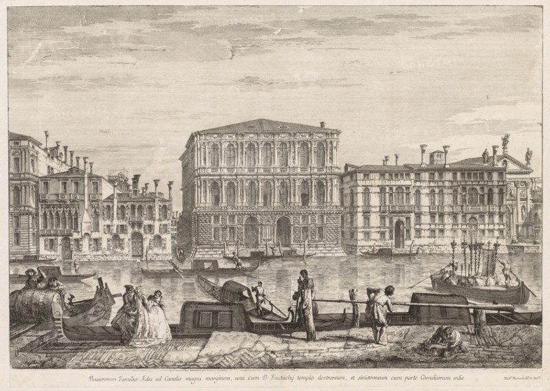Views of Venice: Palazzo Pesaro, 1741. Creator: Michele Marieschi (Italian, 1710-1743).