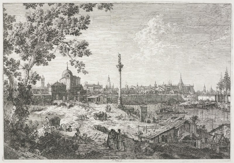 Views: Imaginary View of Padua, 1735-1746. Creator: Antonio Canaletto (Italian, 1697-1768).