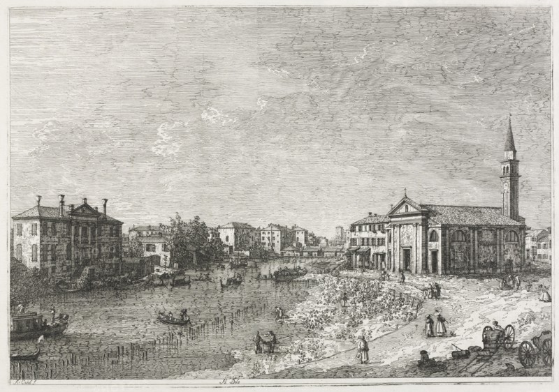 Views: View of Dolo, A Town on the Brenta, West of Venice, 1735-1746. Creator: Antonio Canaletto (Italian, 1697-1768).