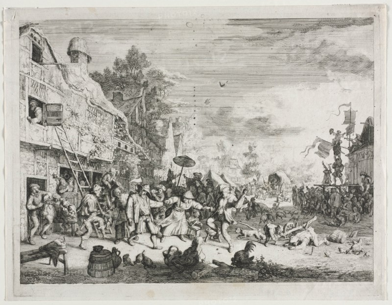 Village Féte. Creator: Cornelis Dusart (Dutch, 1660-1704).