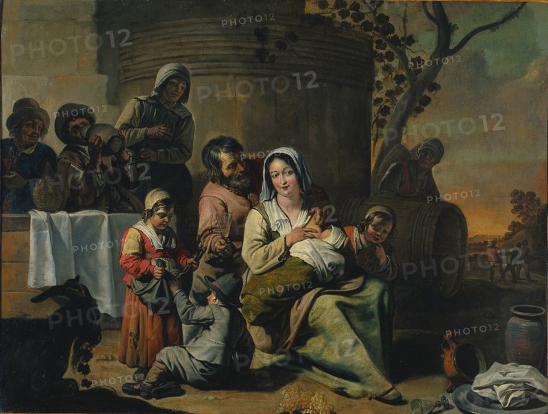 Vintage Scene, 1650s. Creator: Le Nain (French), circle of.