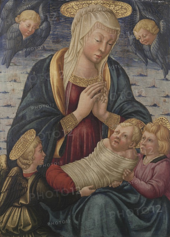 Virgin and Child with Angels, after 1460. Creator: Neri de Bicci (Italian, 1419-1491).
