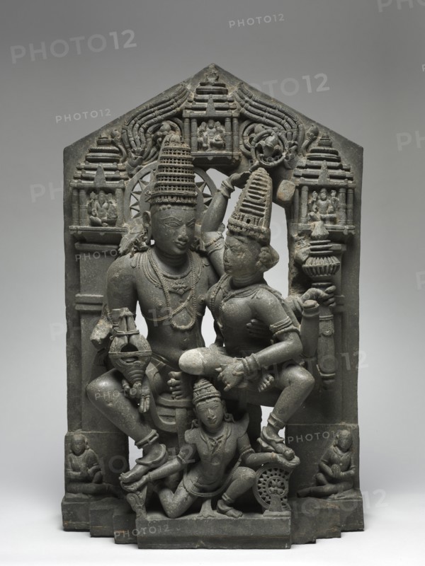 Vishnu and Shri Supported by Garuda, 1000s-1100s. Creator: Unknown.