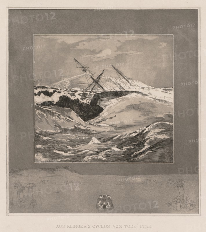 Vom Tode I (Opus II, 1889), No. 3 . Creator: Max Klinger (German, 1857-1920).