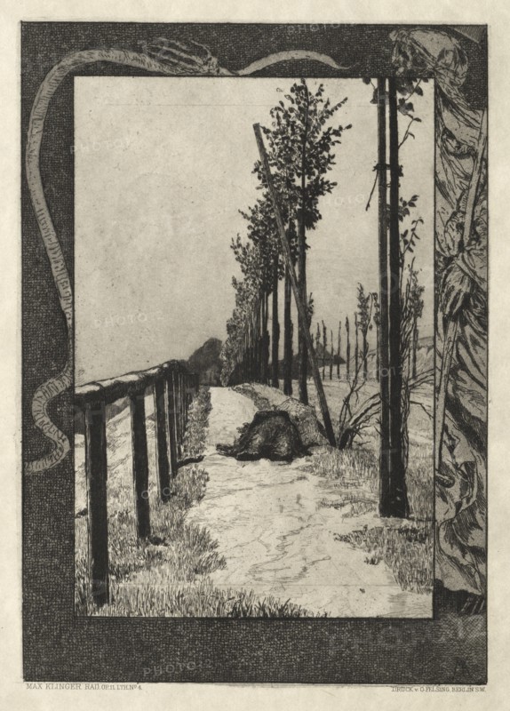 Vom Tode I, (Opus II, 1889) No. 4. Creator: Max Klinger (German, 1857-1920).