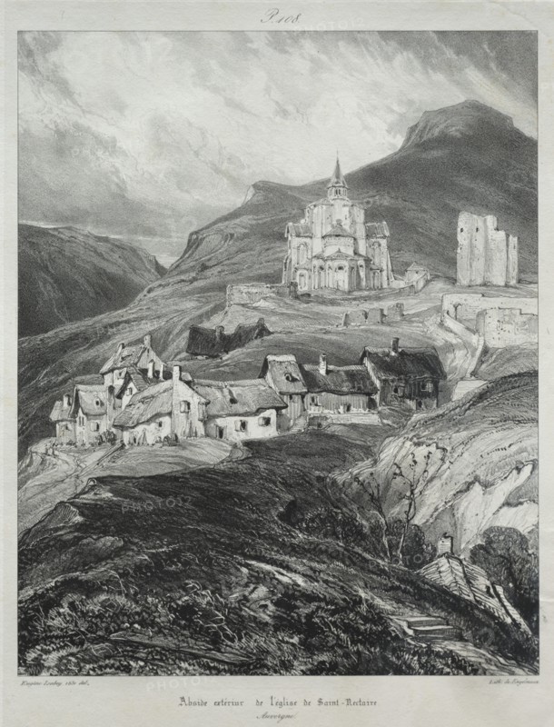 Voyages pittoresques et romantiques dans lancienne France, Auvergne..., 1831. Creator: Eugène Isabey (French, 1803-1886).