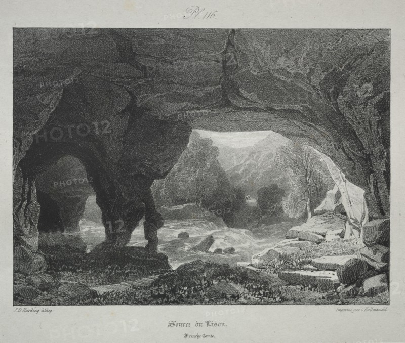 Voyages pittoresques et romantiques dans lancienne France. Franche-Comté..., 1825. Creator: James Duffield Harding (British, 1798-1863).