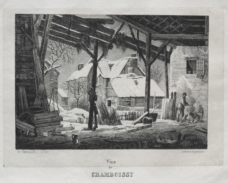Vue de Chamboissy, 1820. Creator: Godefroy Engelmann (French, 1788-1839).