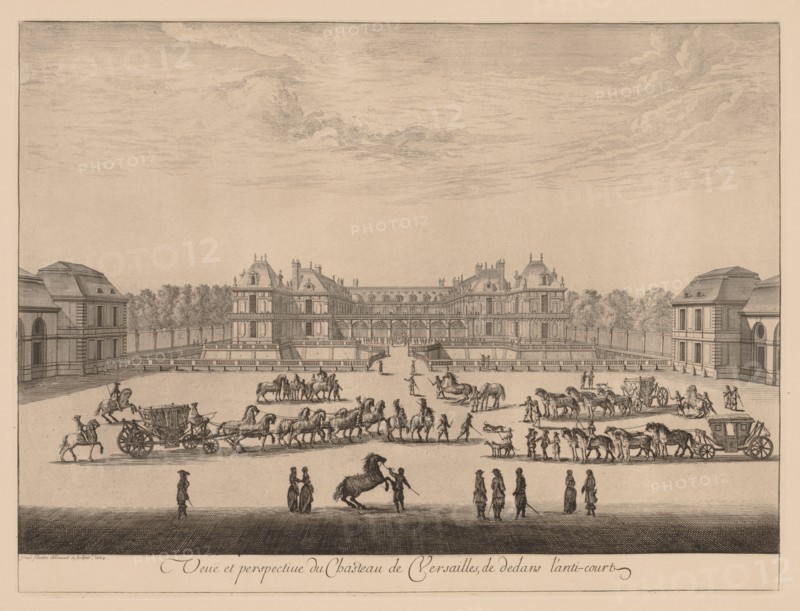 Vue et perspective du Château de Versailles, de dedans lanti-cour, 1664. Creator: Israël Silvestre (French, 1621-1691).
