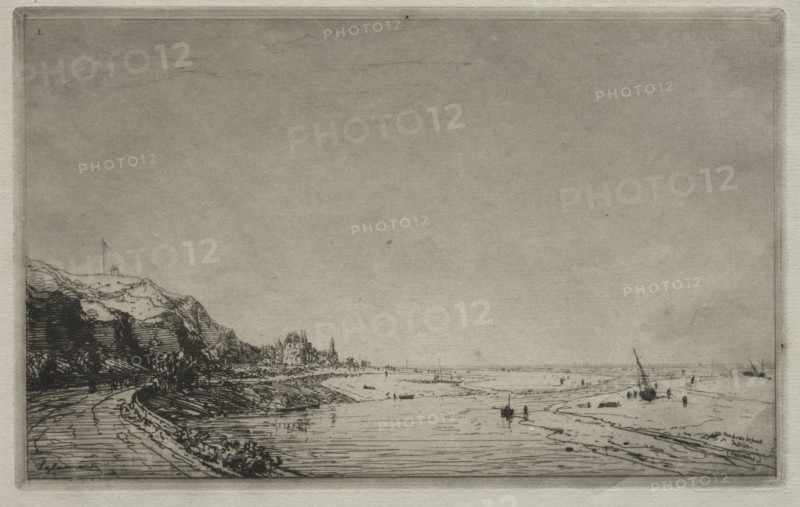 Vue prise du Port de Dives. Creator: Maxime Lalanne (French, 1827-1886).