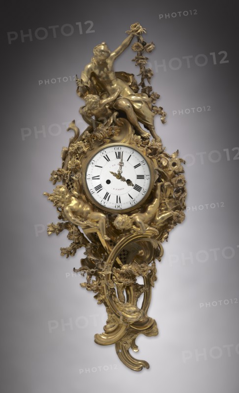 Wall Clock, c. 1750-1760. Creator: Unknown.