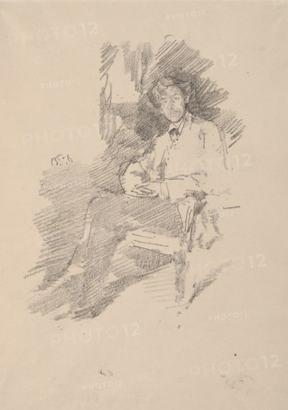 Walter Sickert, 1895. Creator: James McNeill Whistler (American, 1834-1903).