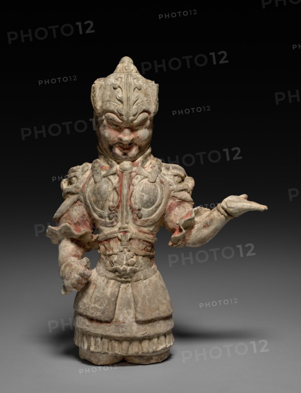 Warrior in Sheet-Metal Armor, 618-907. Creator: Unknown.