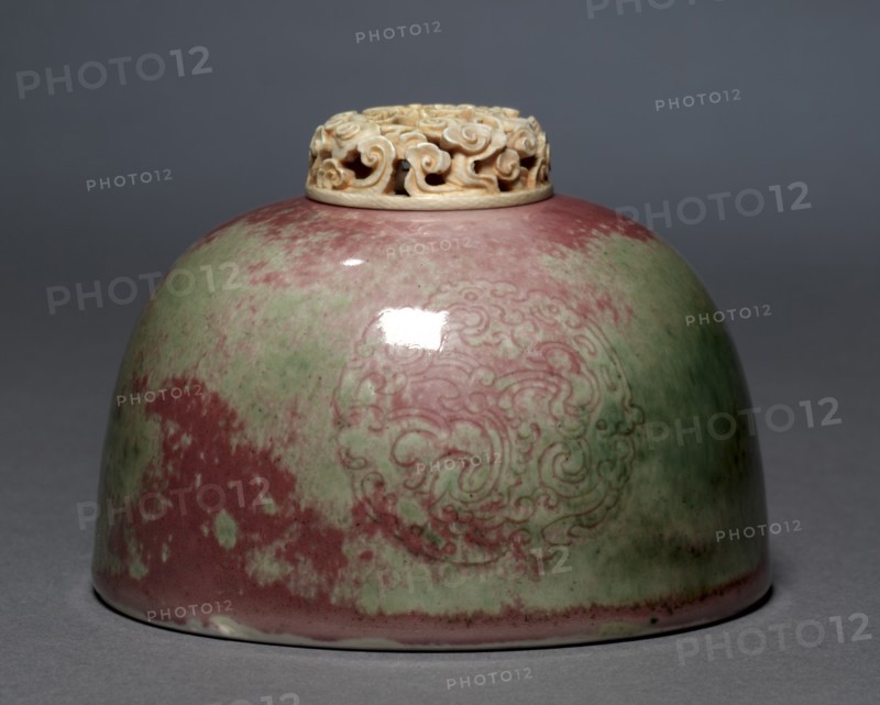 Water Pot with Ivory Lid, 1662-1722. Creator: Unknown.