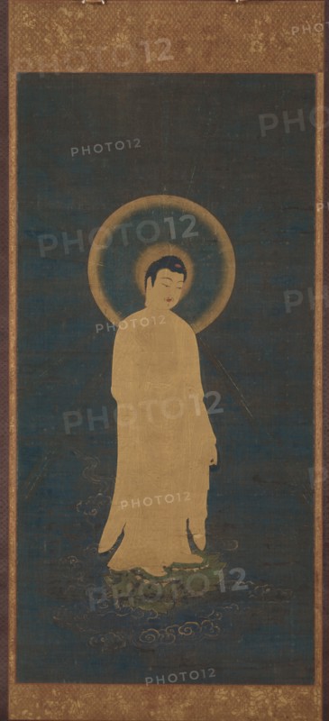 Welcoming Descent of Amida Buddha (Raigo), about 1270?1333. Creator: Unknown.