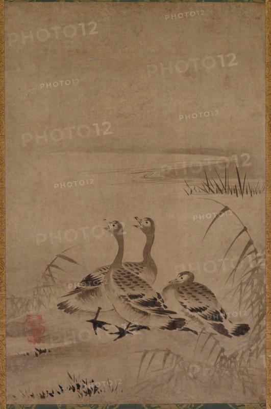 Wild Geese, early 1500s. Creator: Kano Chokichi (Japanese).