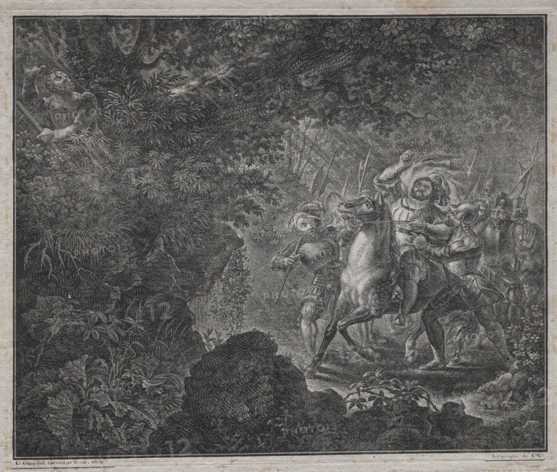 William Tell at Küssnacht, 1820. Creator: Charles Samuel Girardet (Swiss, 1780-1863).
