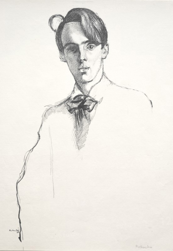 William Butler Yeats, 1898. Creator: William Rothenstein (British, 1872-1945).