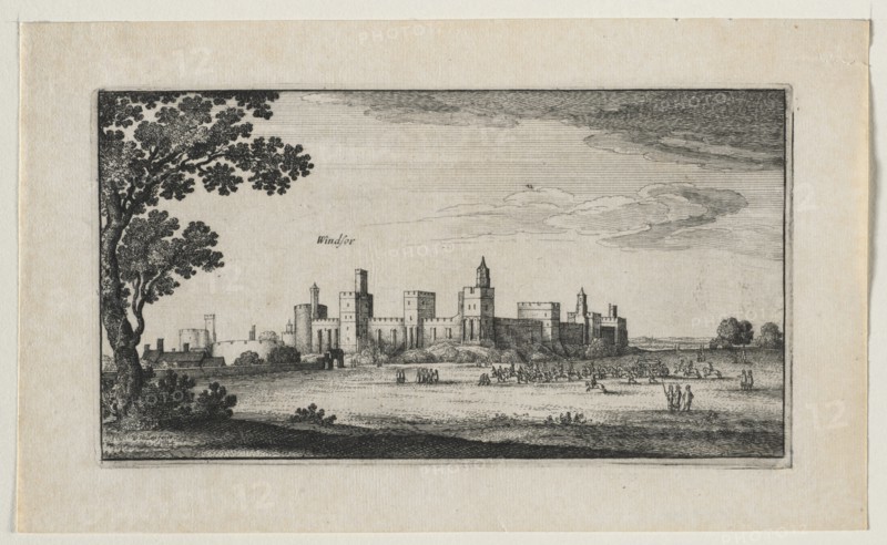 Windsor Castle from the Southeast, 1644. Creator: Wenceslaus Hollar (Bohemian, 1607-1677).