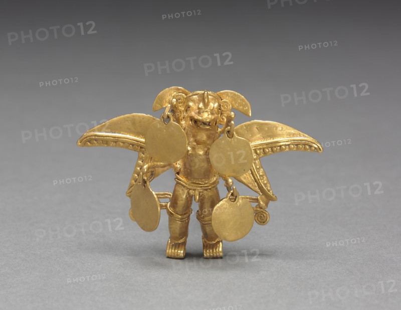 Winged Figure Pendant, c. 1000-1550. Creator: Unknown.