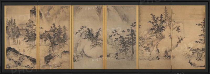 Winter and Spring Landscape, first half of the 1400s. Creator: Tensho Shubun (Japanese), attributed to.