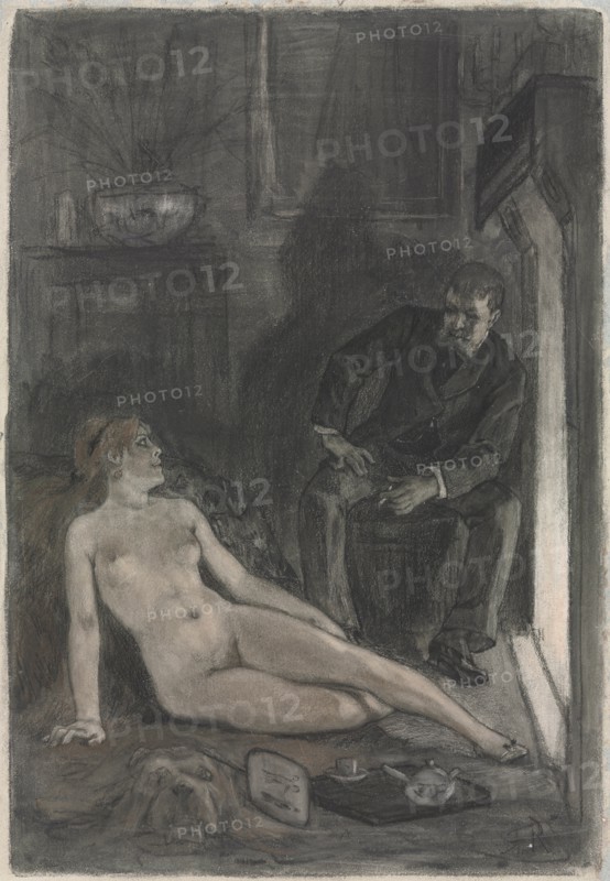 Winter Evening, last third 19th century. Creator: Félicien Rops (Belgian, 1833-1898).