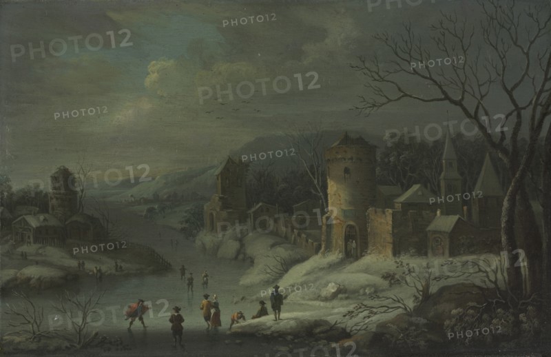 Winter Landscape, c. 1680-1718. Creator: Jan Griffier (Dutch, 1648-1718), attributed to.