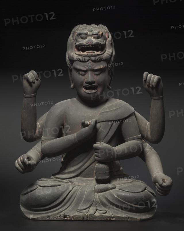Wisdom King of Passion (Aizen myoo), 1300s. Creator: Unknown.