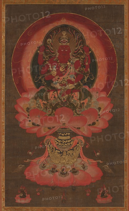 Wisdom King of Passion Aizen Myoo, 1300s. Creator: Unknown.
