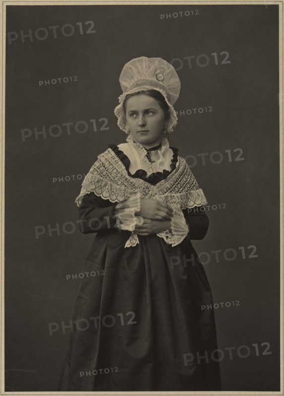 Woman in Lorraine Dress, c. 1860s-70s. Creator: Adolphe Braun (French, 1812-1877).