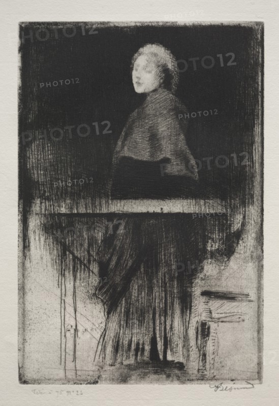 Woman with a cape, 1889. Creator: Albert Besnard (French, 1849-1934).