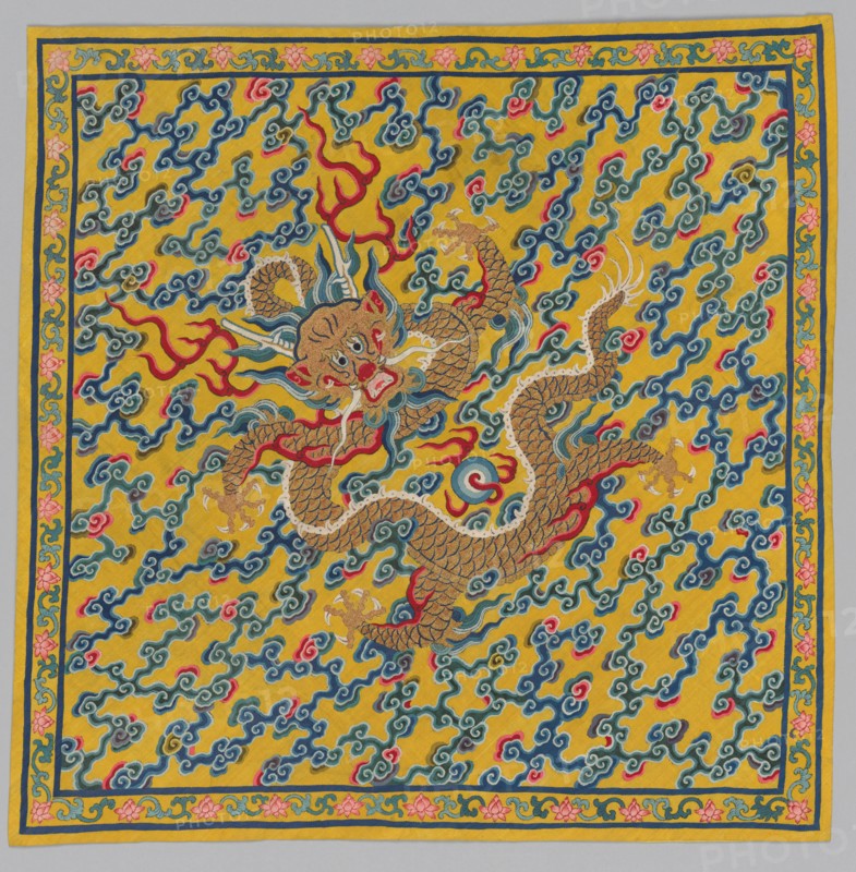 Wrapper for the Tapestry Scroll Mingling of Clear and Muddy Water..., 1736-95. Creator: Unknown.