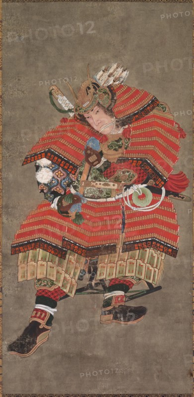 Yoshitsune as a Warrior, 19th century. Creator: Katsushika Hokusai (Japanese, 1760-1849).