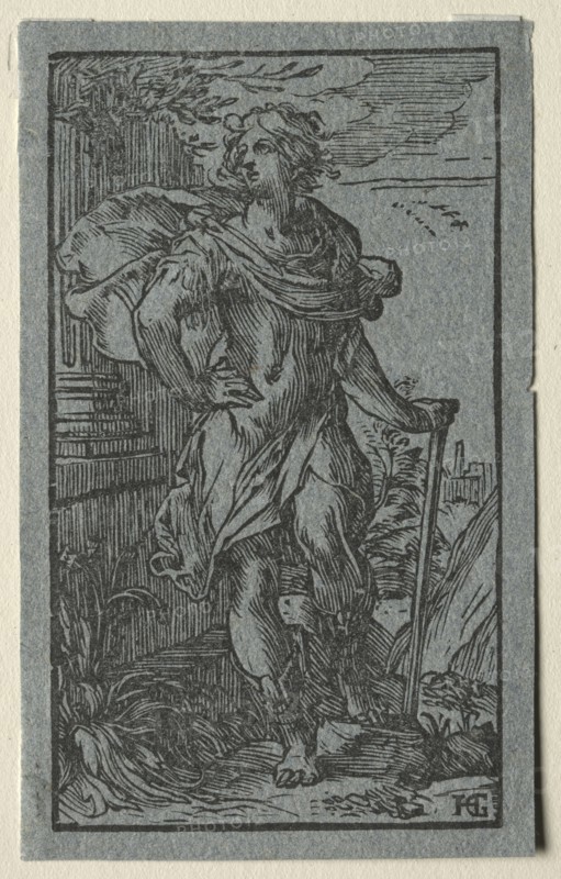 Young Man Standing. Creator: Hendrick Goltzius (Dutch, 1558-1617).