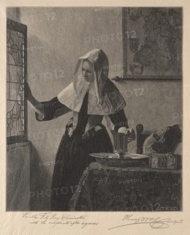 Young Woman at a Window, 1907. Creator: Henry Wolf (American, 1852-1916).