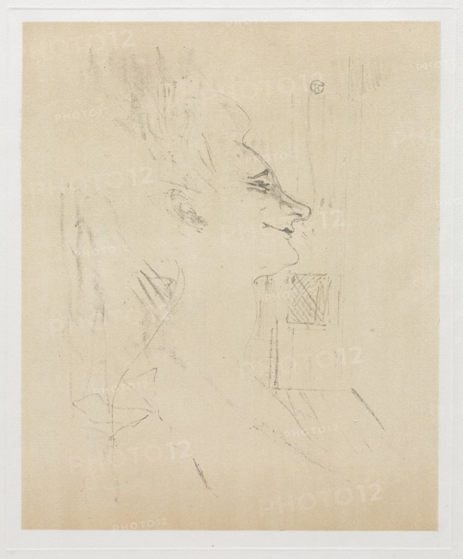 Yvette Guilbert Intoxicated, 1898. Creator: Henri de Toulouse-Lautrec (French, 1864-1901).